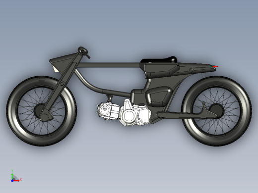 简易本田C70摩托车模型缩略图