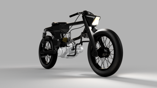 简易本田C70摩托车模型缩略图