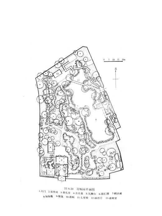 古典园林平面拙政园，怡园，沧浪亭，留园，狮子林CAD平面图缩略图