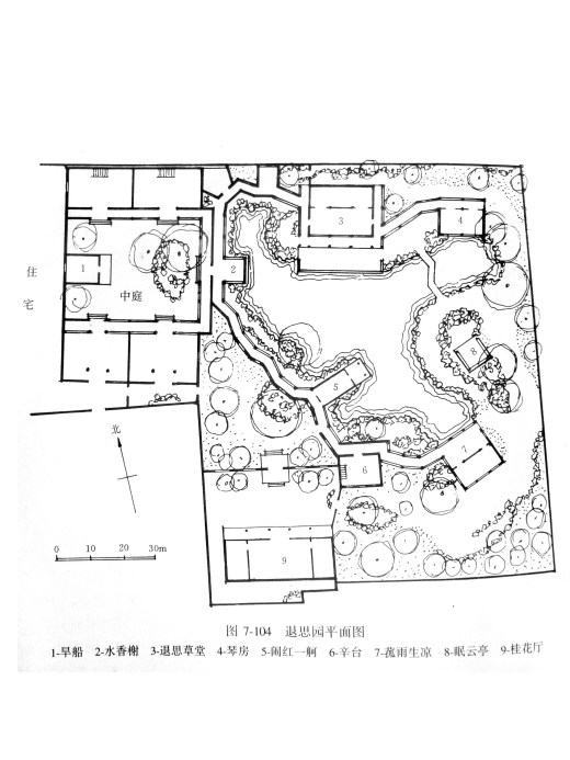 古典园林平面拙政园，怡园，沧浪亭，留园，狮子林CAD平面图缩略图