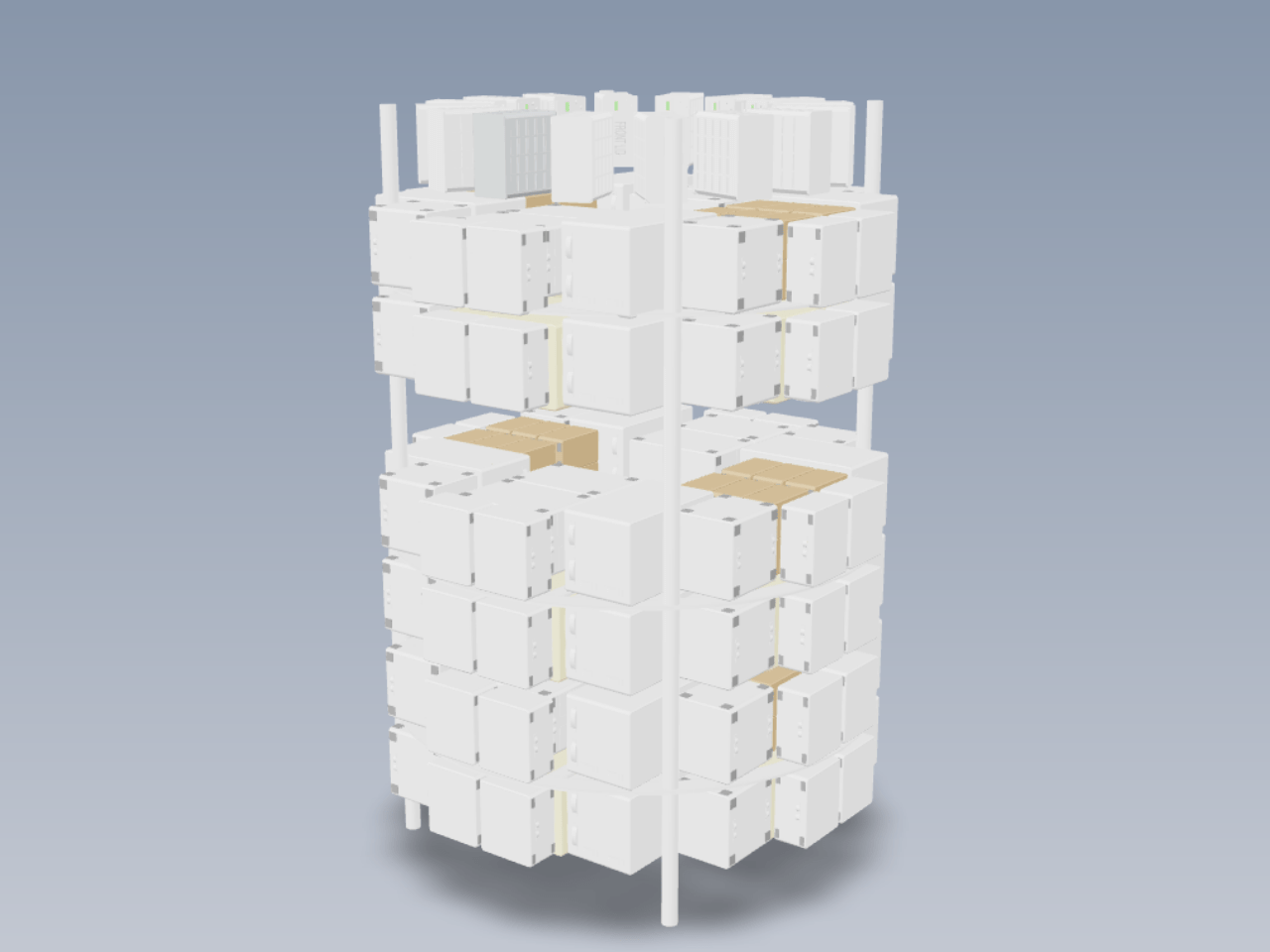 径向滑动货架系统（WIP）