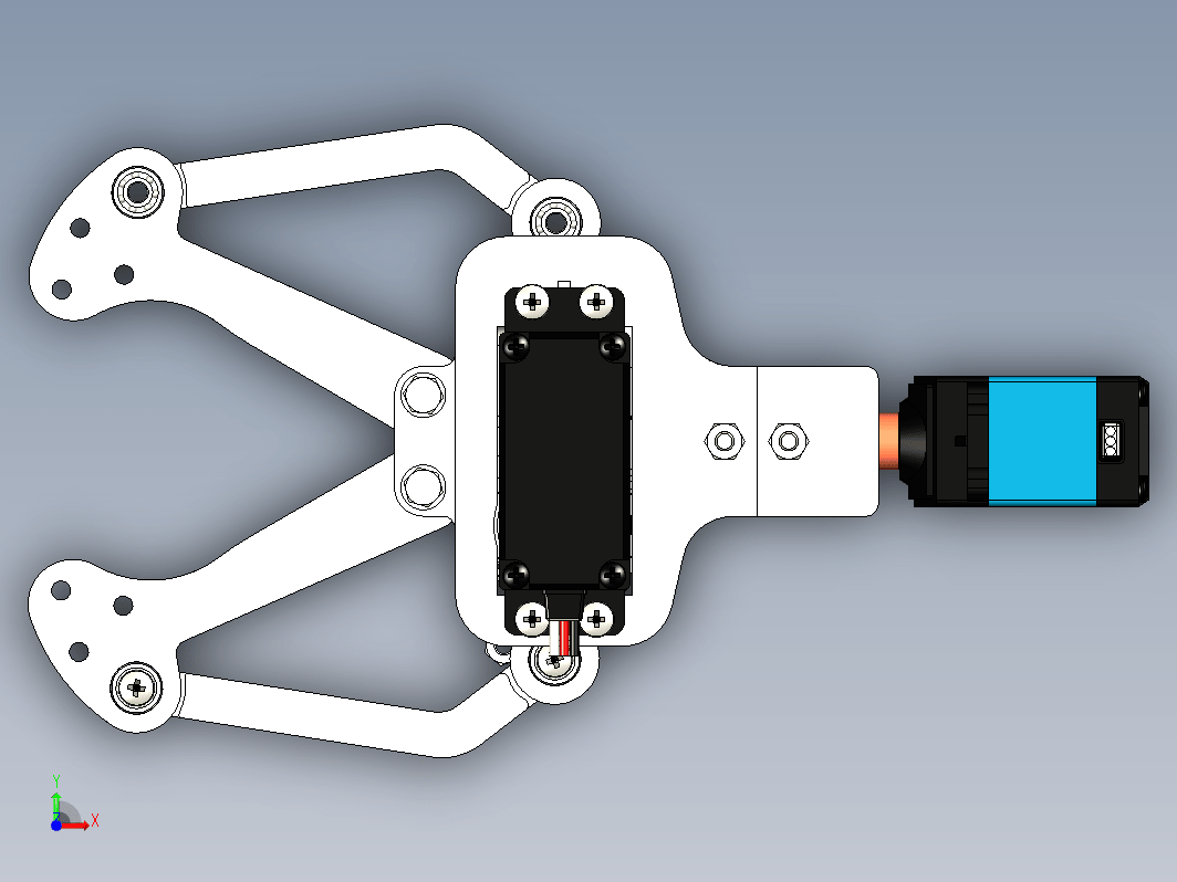 3D打印的铰接夹持器结构