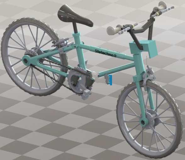 【215】自行车爆炸图模型SW设计