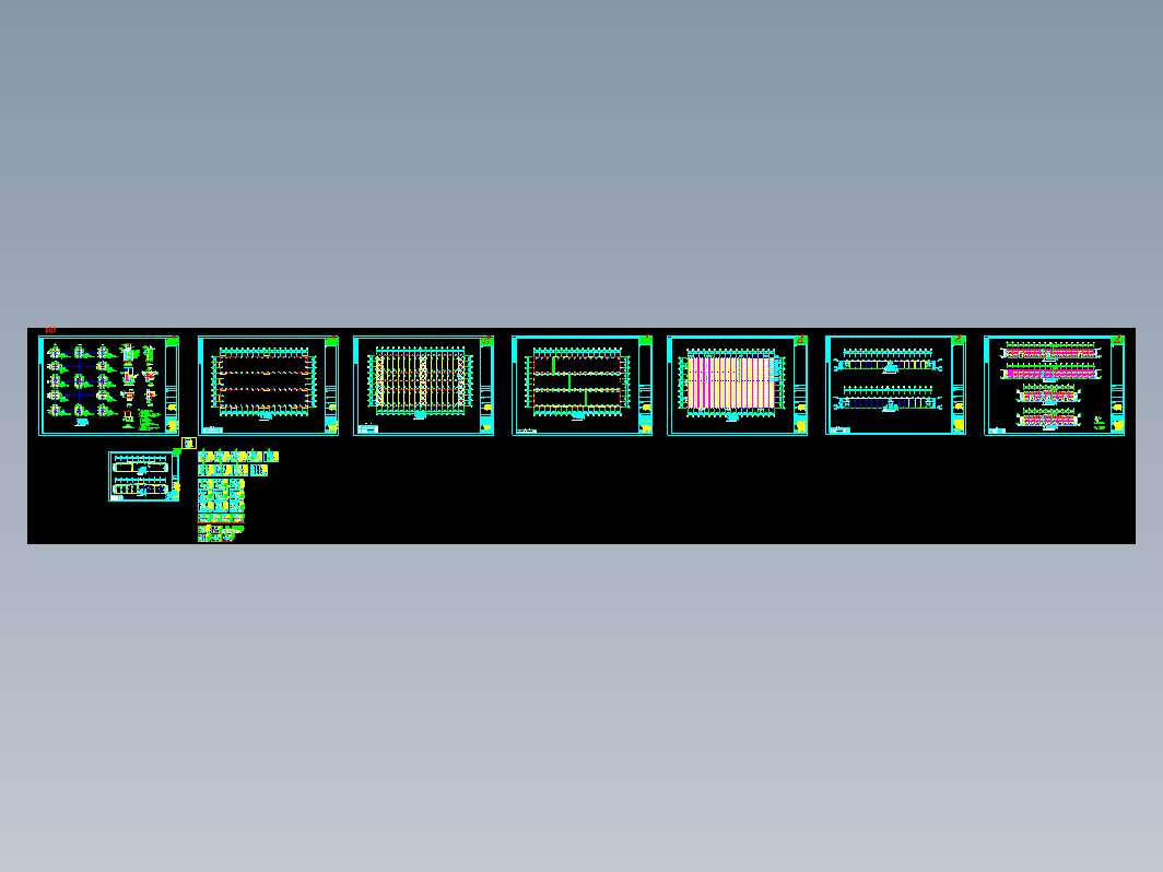 湖北某石材公司钢结构厂房CAD