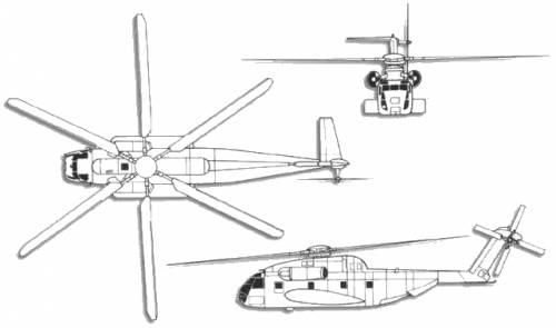 Sikorsky CH-53重型运输直升机造型