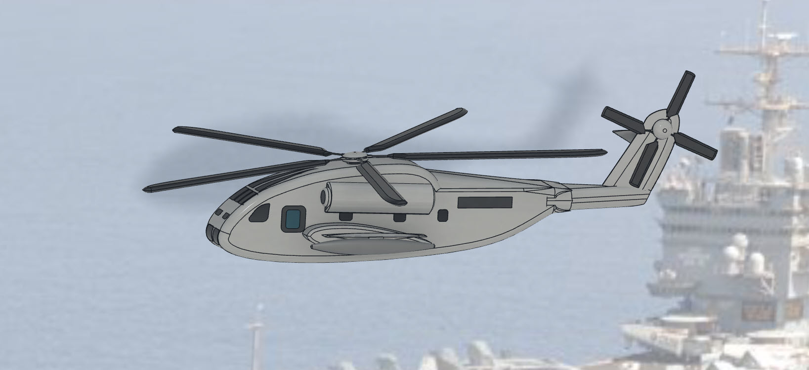 Sikorsky CH-53重型运输直升机造型