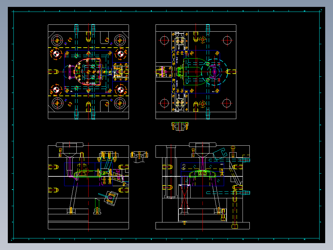 模具结构图—044斜行位