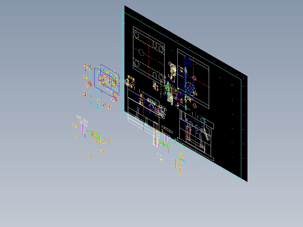 模具结构图—044斜行位