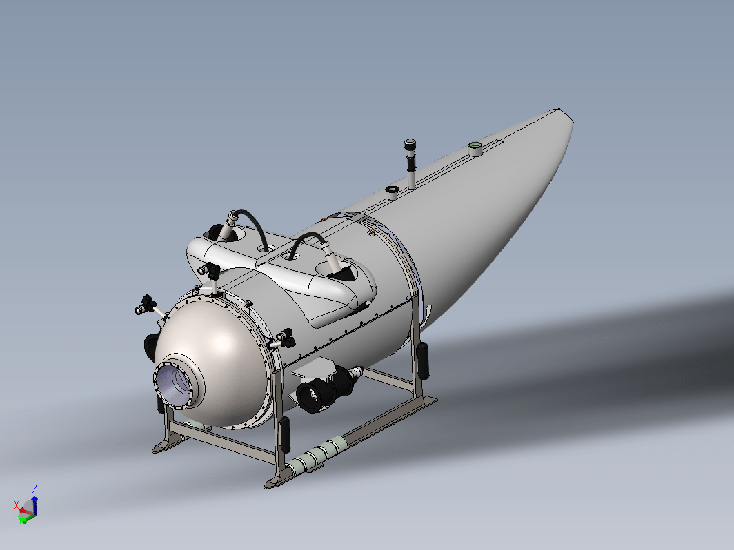 泰坦号潜水器造型