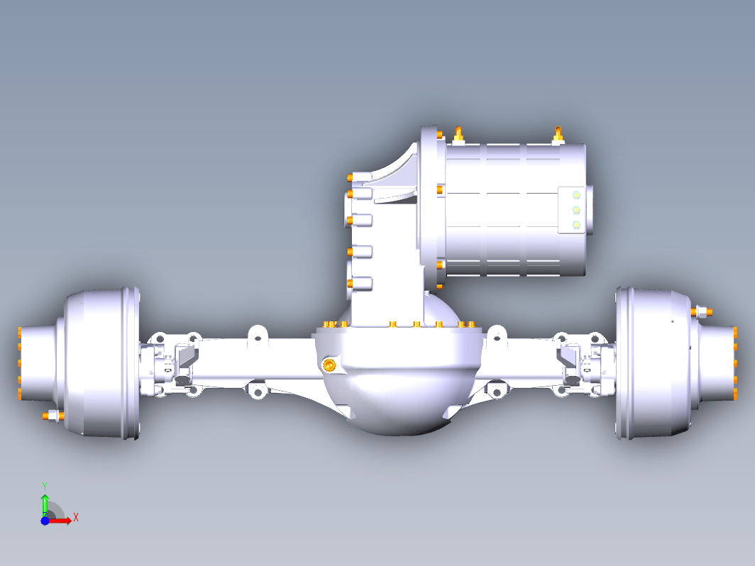 新能源汽车电驱动桥总成三维CatiaV5R21无参