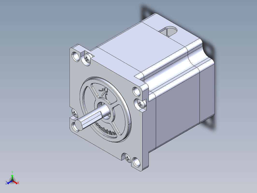 雷赛CM标准型步进电机57机座3D图