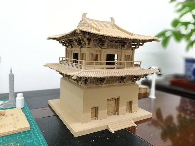 中国唐代古建筑模型