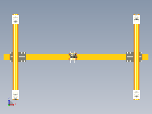 龙门架 桁架  Gantry Crane 1 Ton_03 STP STL缩略图