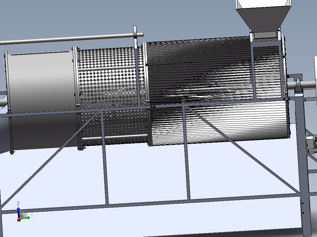 青皮核桃去皮清洗机的设计+CAD+说明书