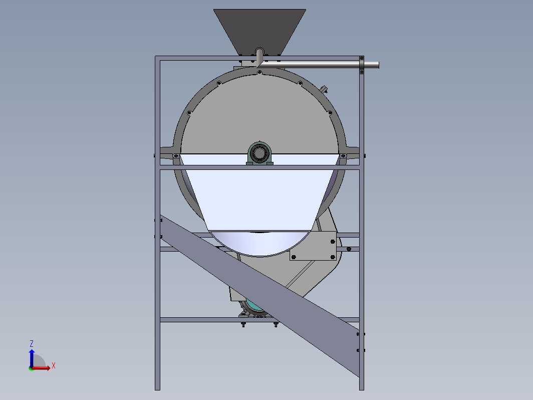 青皮核桃去皮清洗机的设计+CAD+说明书