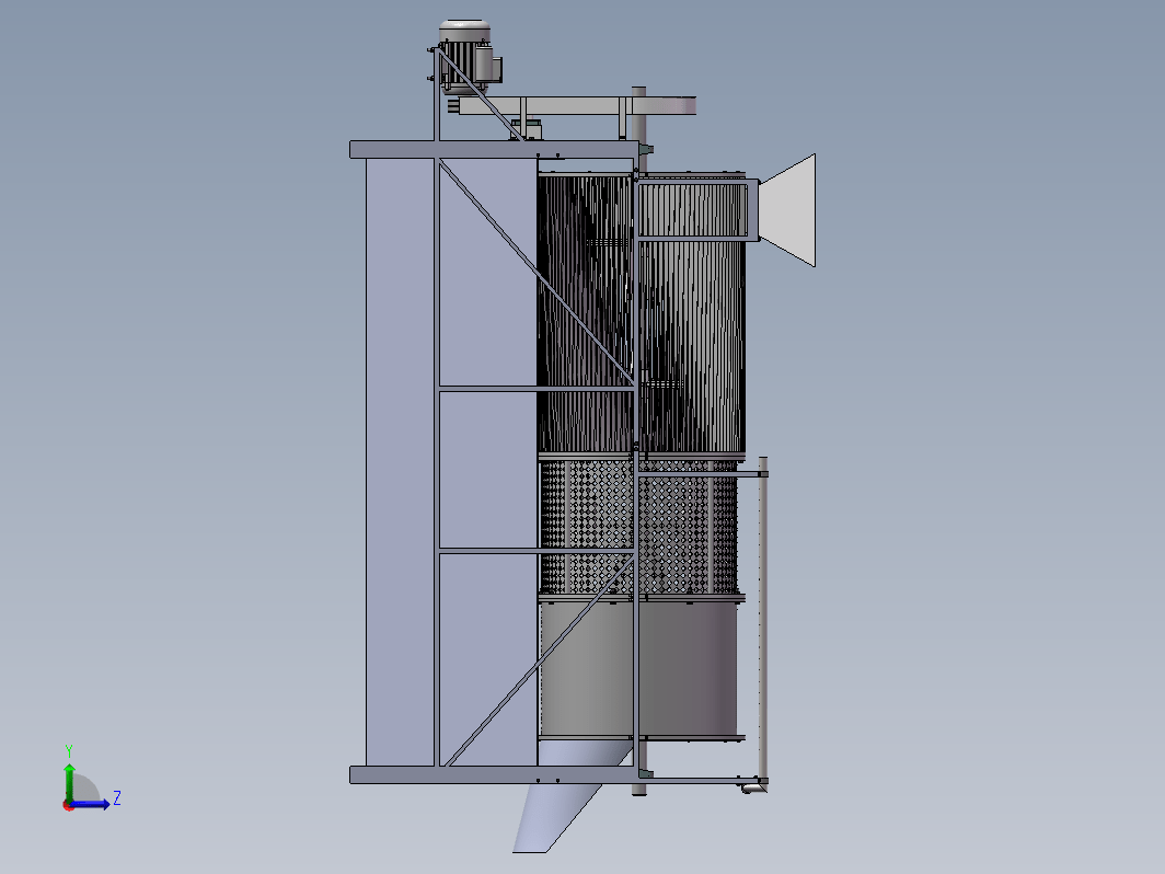 青皮核桃去皮清洗机的设计+CAD+说明书