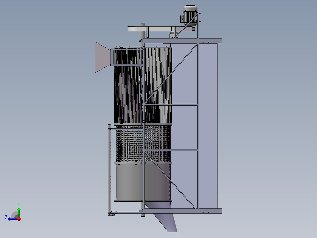 青皮核桃去皮清洗机的设计+CAD+说明书