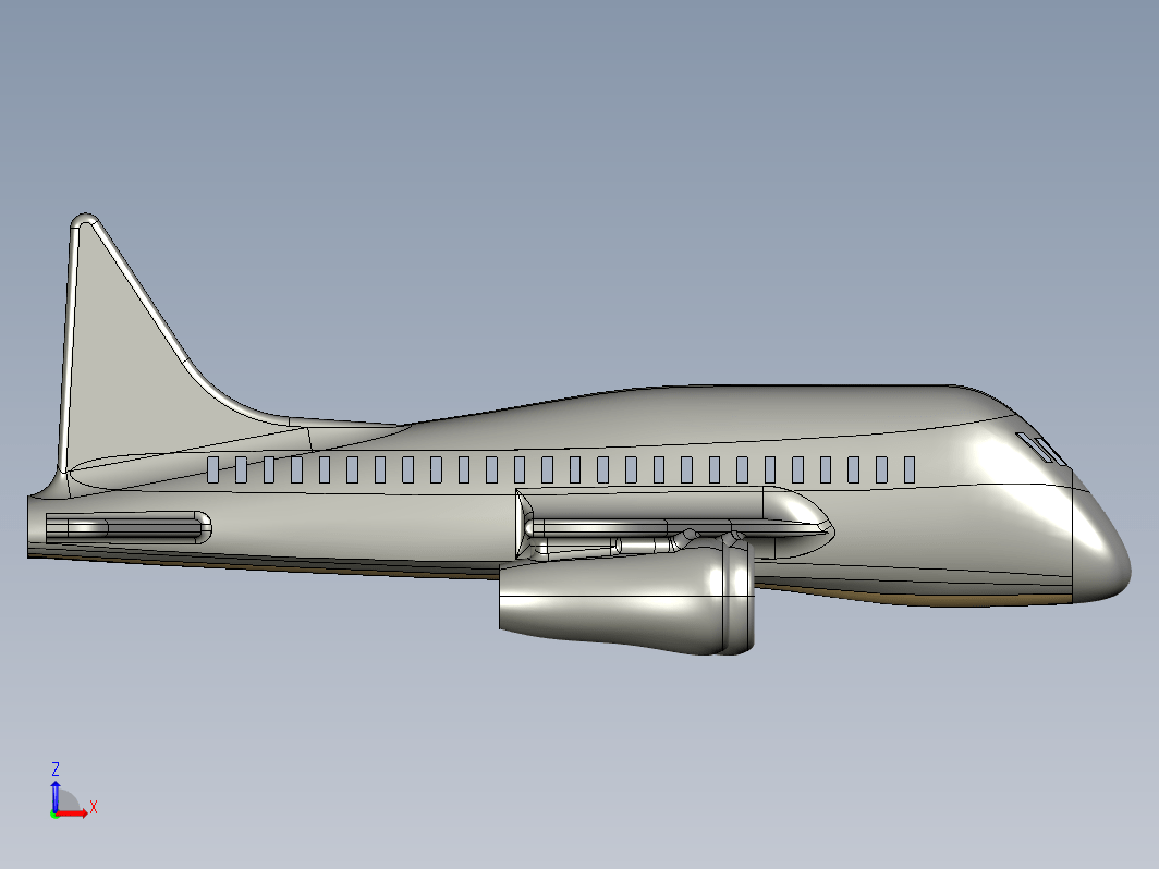 航空飞机表面外形