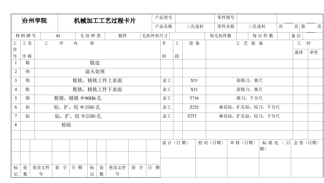 三孔连杆钻绞Φ35孔夹具设计CAD+说明书