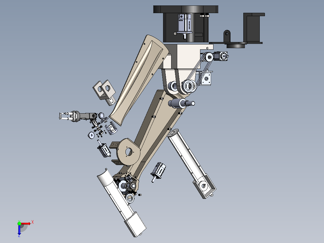 汽车车身焊接机器人虚拟样机设计三维SW2017带参+CAD+说明书