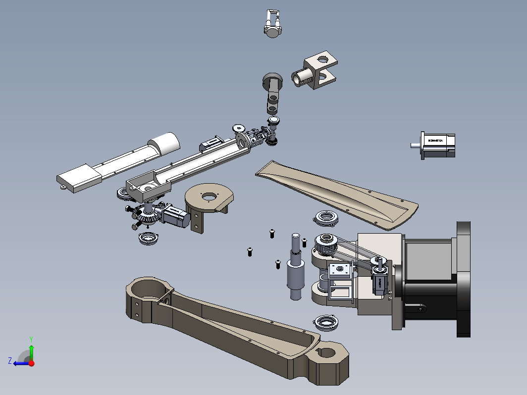 汽车车身焊接机器人虚拟样机设计三维SW2017带参+CAD+说明书