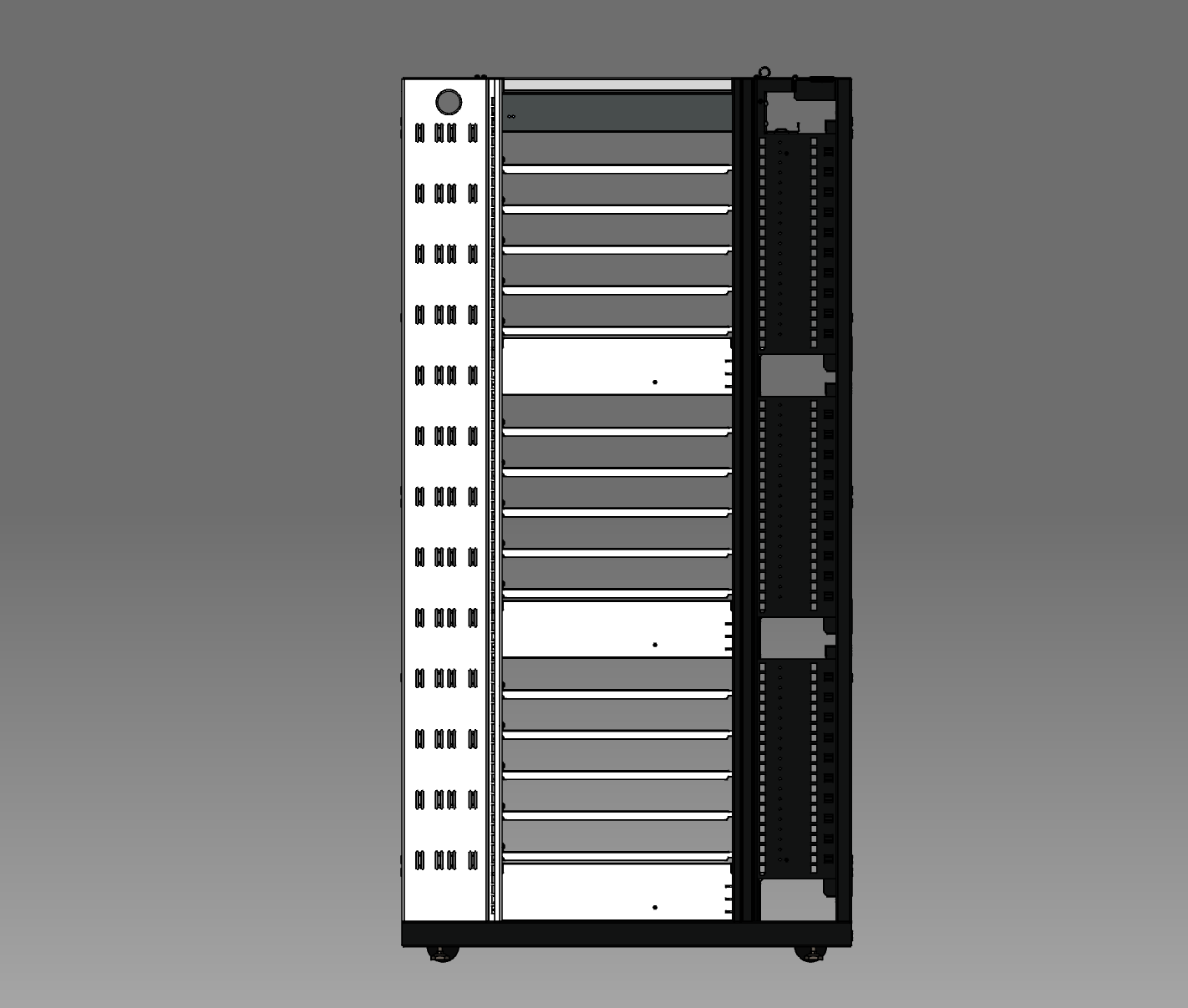 600x1065开放式机架单线机架