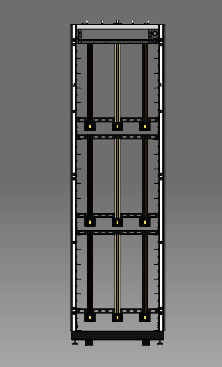 600x1065开放式机架单线机架