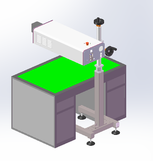 产线快速型激光打标机三维设计