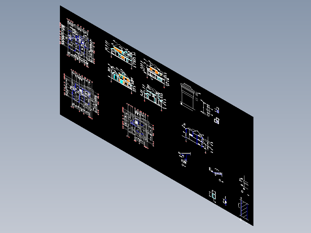 别墅排屋CAD-别墅5