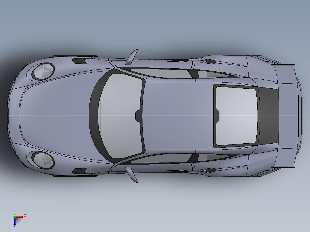 orsche 911 gt3跑车简易外壳