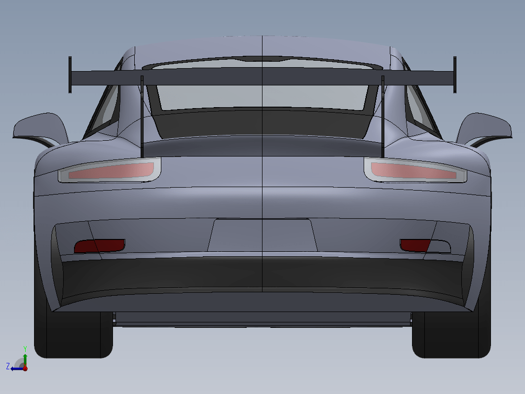 orsche 911 gt3跑车简易外壳