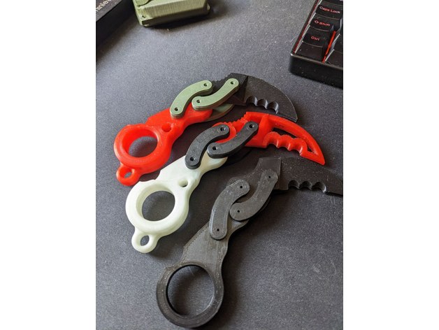 折叠爪刀 Fidget toy kerambit knife