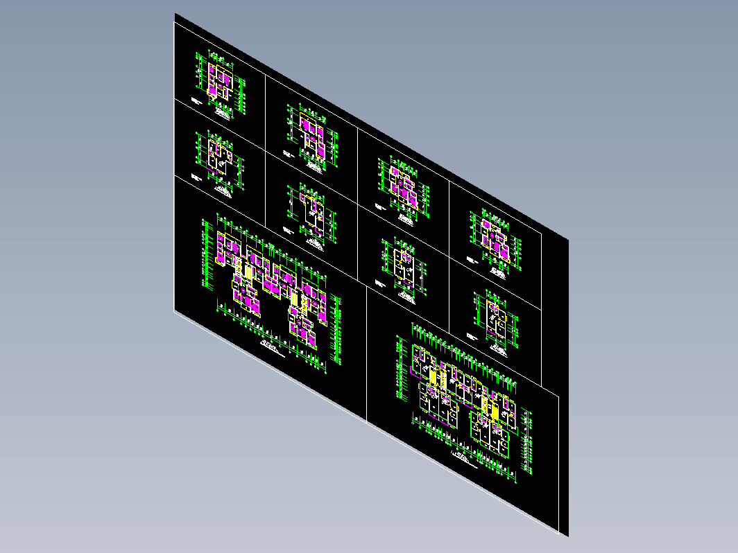 F0707-平面户型设计组合方案