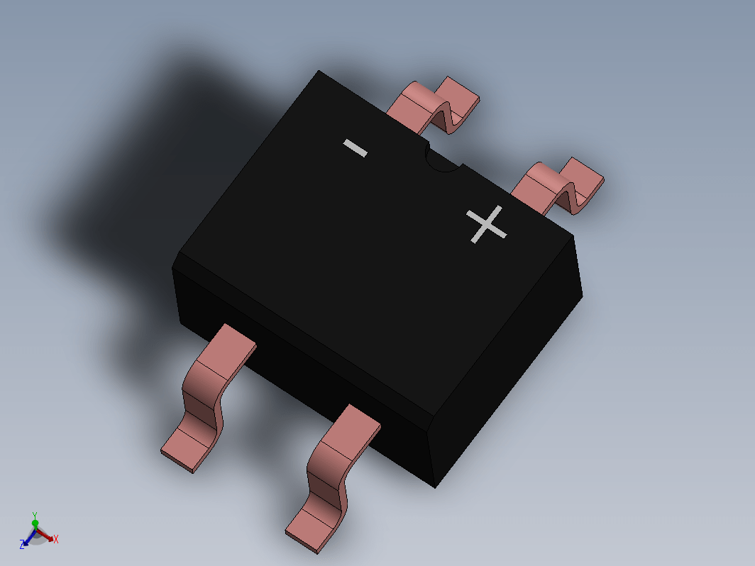 单相 0.8 AMPS 桥式整流器，采用 SMT 封装 - MBS