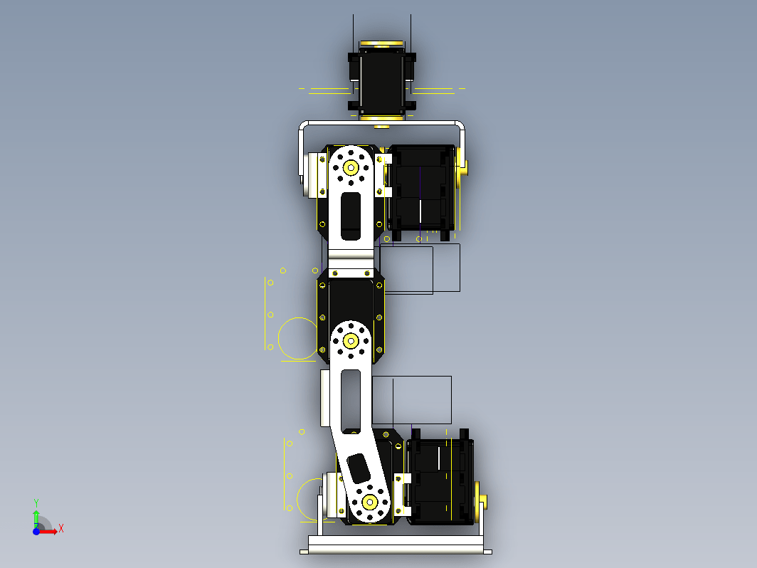 机器人双腿结构 2-Legged Humanoid Robot