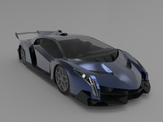 简易Lamborghini Vaneno跑车造型缩略图