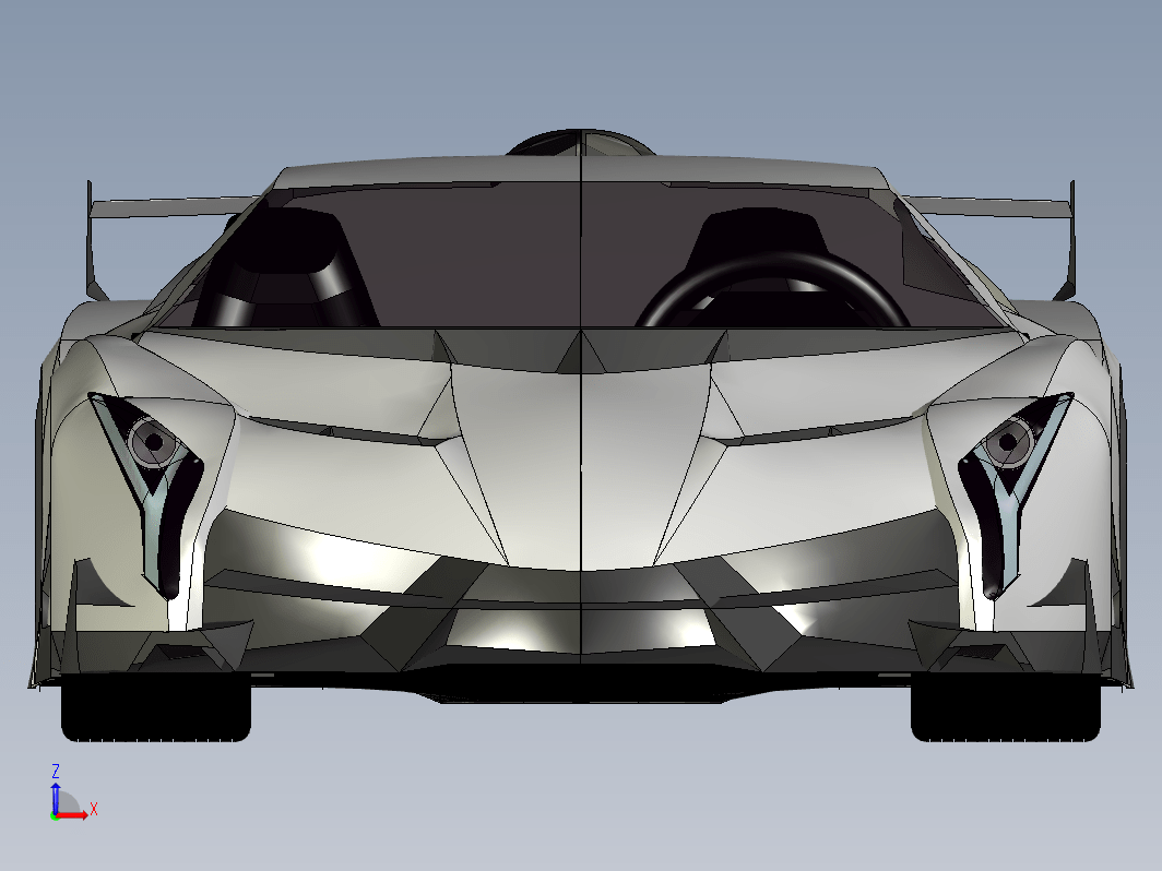 简易Lamborghini Vaneno跑车造型