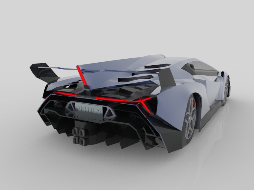 简易Lamborghini Vaneno跑车造型