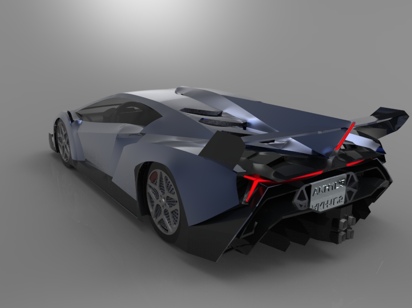 简易Lamborghini Vaneno跑车造型