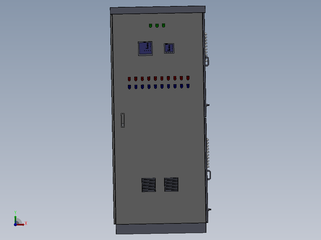 详细的工业电气柜，电器柜（电控柜）