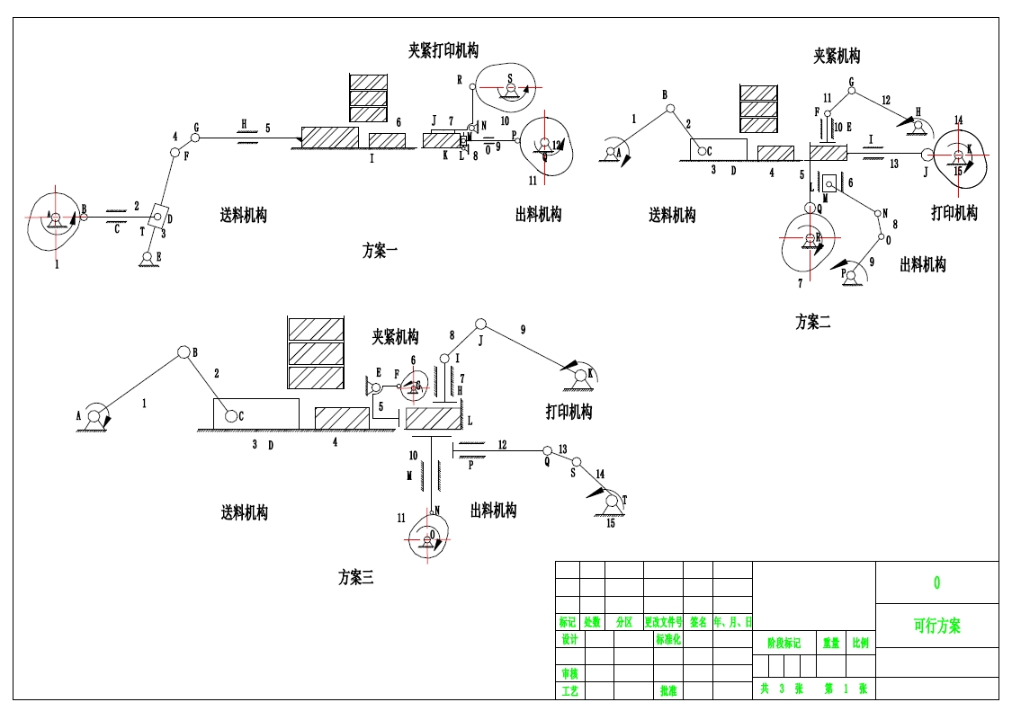 基于adams自动打印机凸轮机构分析+CAD+说明书