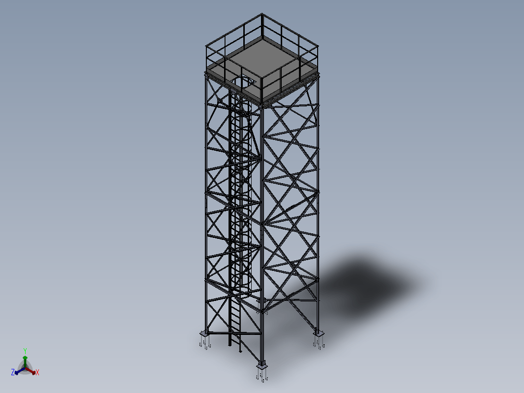 钢结构塔架小平台