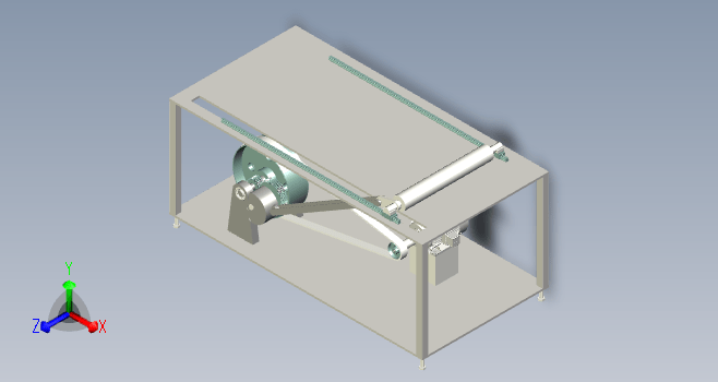 平台印刷机模型三维inventor2020带参+CAD+说明