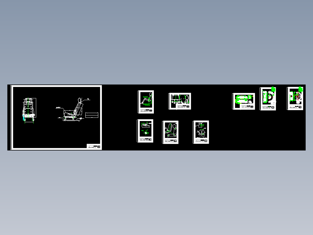 小轿车座椅设计+CAD+说明书