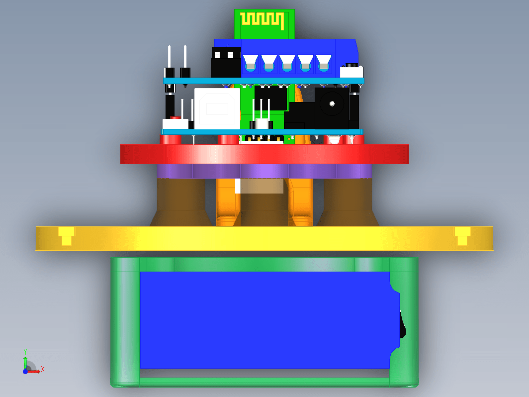 3Pod全向轮3D打印小车图纸附控制源代码