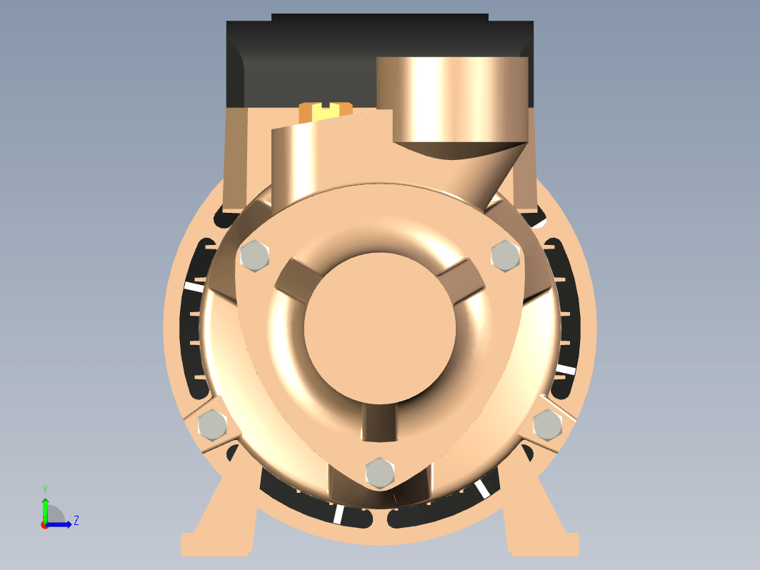 QB60P漩涡泵3D数模图纸