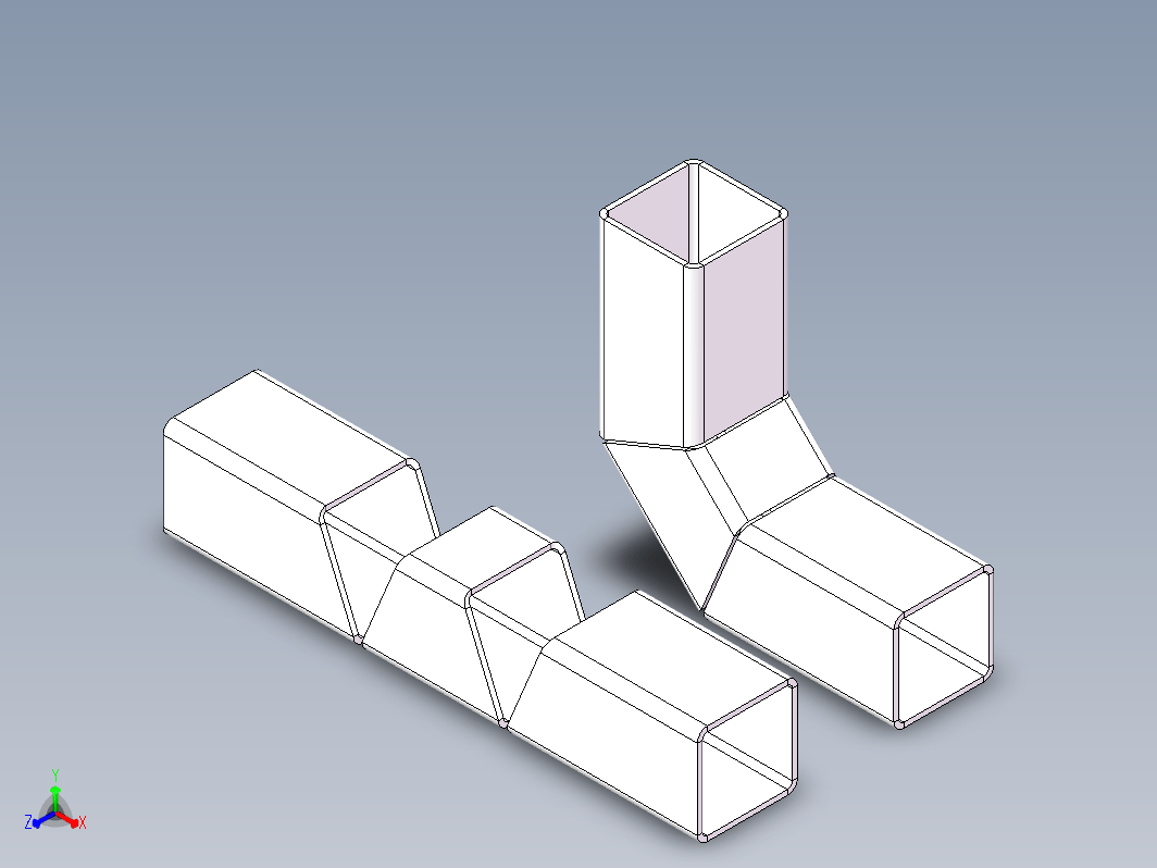 焊件方管展开