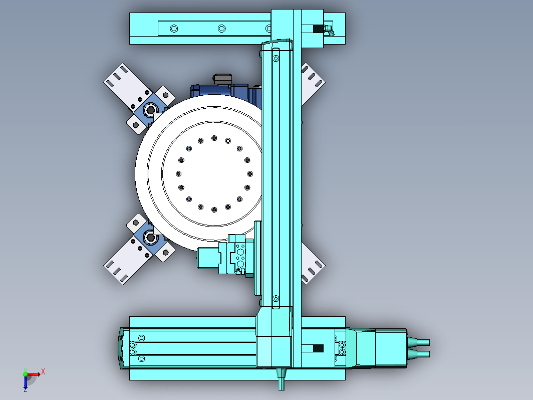 倒角加工工作台变位机组合作业