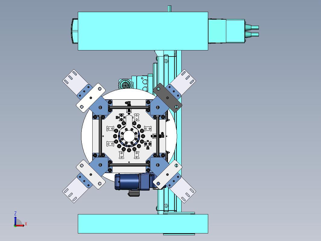 倒角加工工作台变位机组合作业