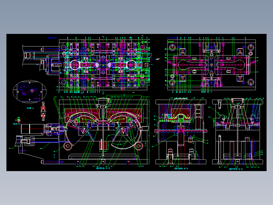 花洒喷淋头模具